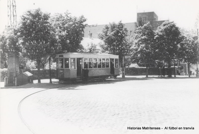 El 596 en la Gta. de Gaztambide. Línea 63. 1958.jpg