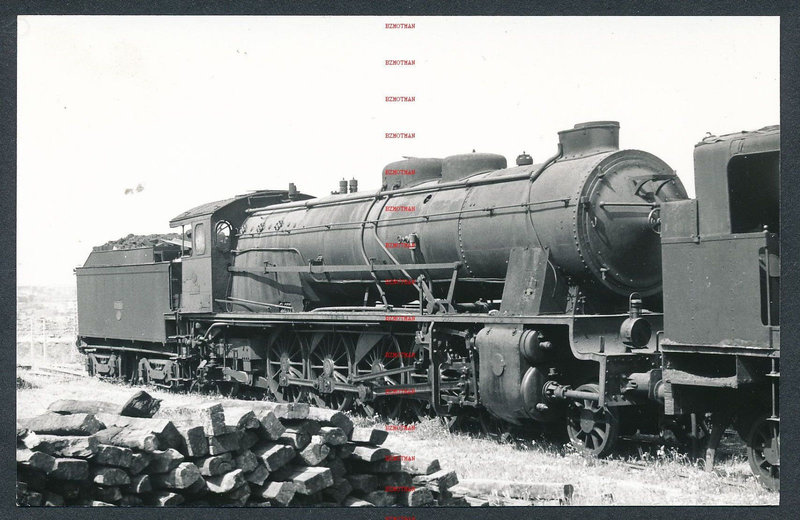 RQ38d SPAIN RENFE steam locomtive 241.2048 at Madrid Atocha 11-5-64 ex MZA 1748.jpg