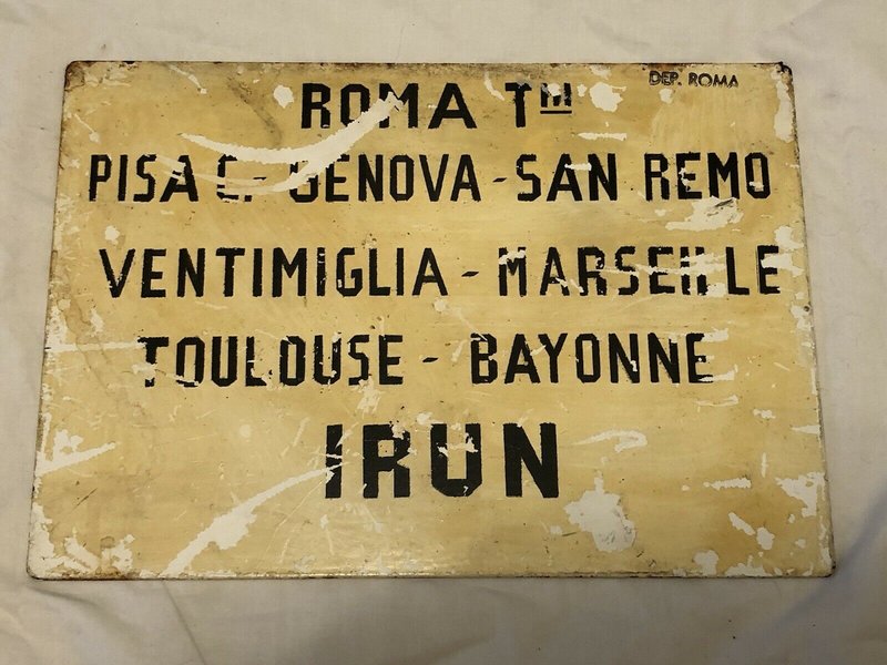 SNCF-plaque-de-destination-Métal-Roma-Irun-Hendaye.jpg